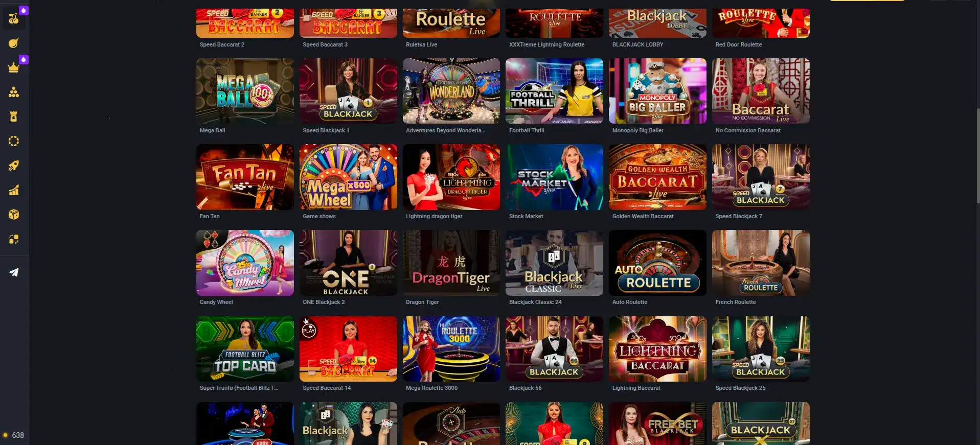 Интерфейс игрового зала Спин Баунти с популярными слотами